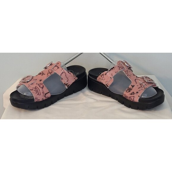 Alegria Vita pink Scribble Sport Heritage Leather Sandal EU 36/US 5.5-6 Boho - Picture 4 of 12